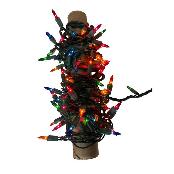 UL-Listed Green Wire 100 Multicolor Christmas String Lights W/ 3A Fused Plug  9i - Picture 5 of 5
